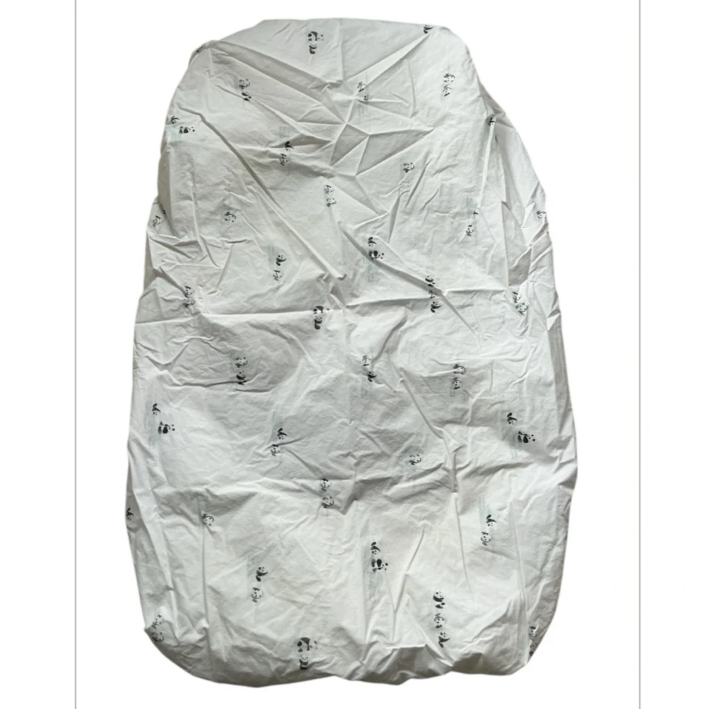 Pottery Barn Kids Panda 100% Organic Cotton Crib Fitted Sheet